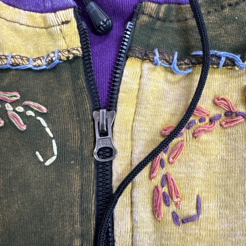 Kpc Patchwork Sz Small Embroidered Zip Hoodie, La… - image 4